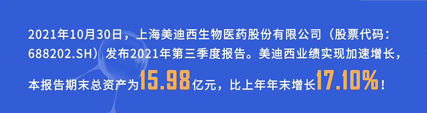 2021年10月30日，美迪西發(fā)布2021年第三季度報(bào)告